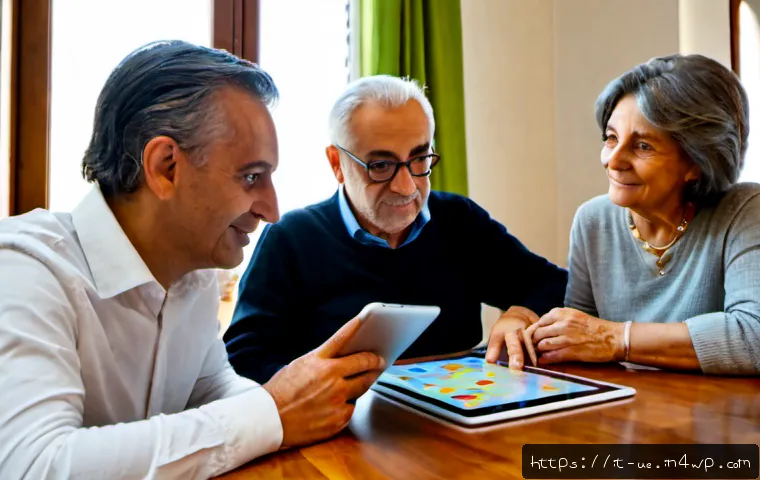 행동재무학에서의 사회적 영향 분석 - Photorealistic Italian family in a bright Milan apartment, three generations gathered around a dinin...